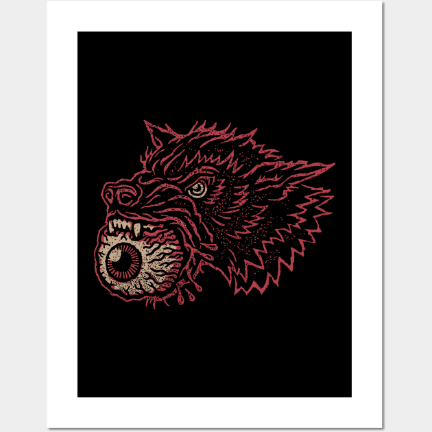 WOLF Wall Art by THE HORROR SHOP